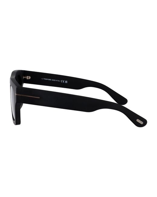 Tom Ford Black Squared Sunglasses Ft0711 N 02 A for men