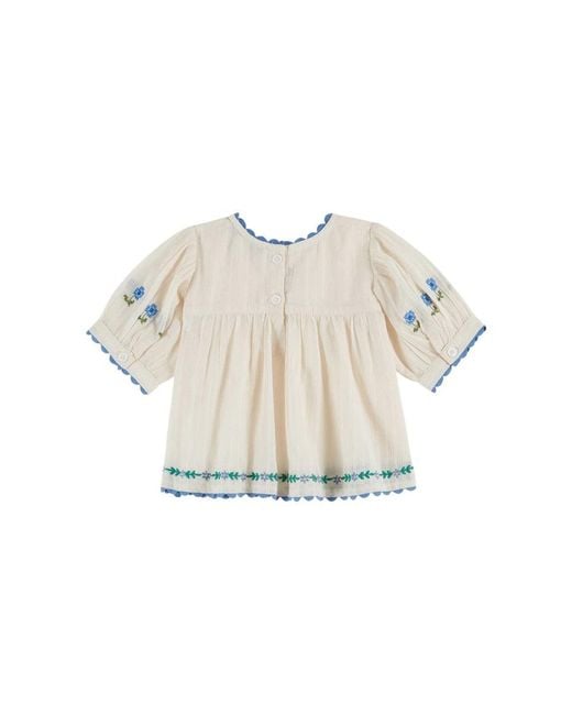 Emile Et Ida White Vestito Blouse Brodee