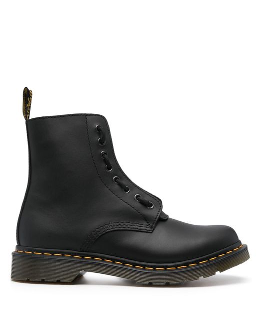 Dr. Martens Black Nappa Shoes for men