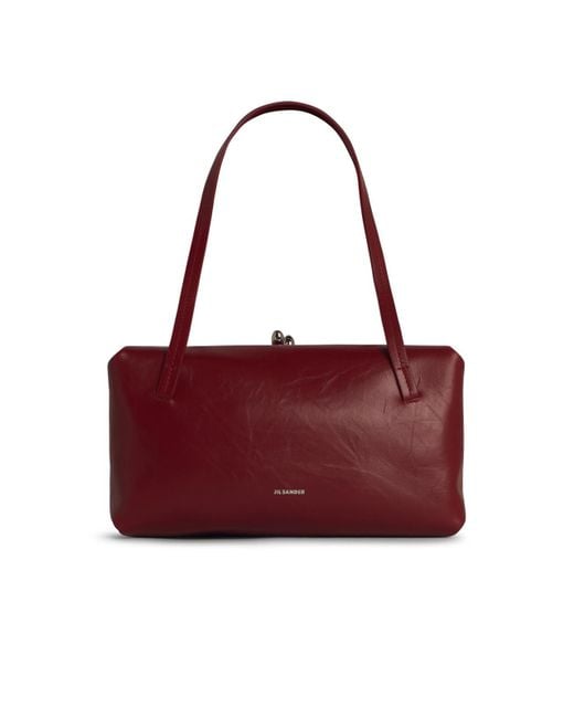 Jil Sander Small 'Goji' Red Clear Bag für Herren