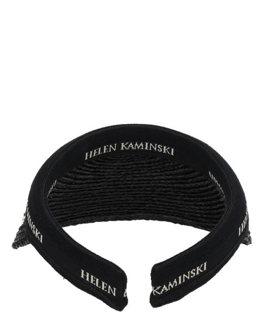 Helen Kaminski Black 8 Visor" Hat