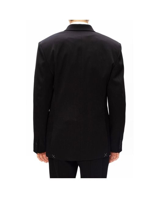 Balenciaga Black Double-breasted Blazer for men