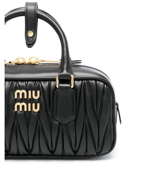 Miu Miu Black Borse Matelasse'
