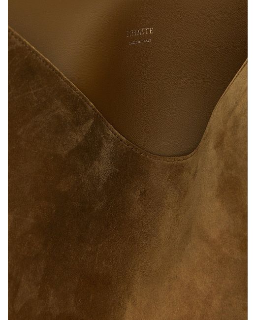 Khaite Brown 'Lotus Small' Shopping Bag