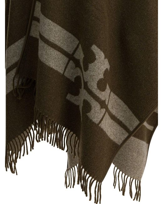Bufandas Tory Burch de color Brown