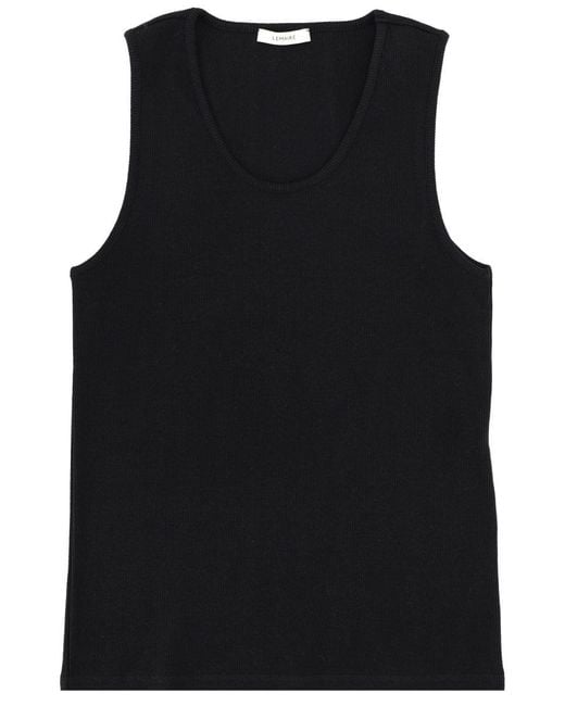 Lemaire Black Cotton Tank Top for men