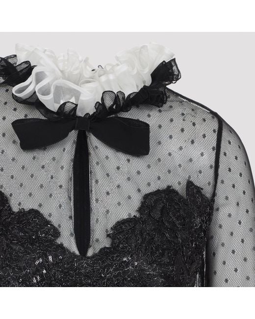 Giambattista Valli Black Mini Dress