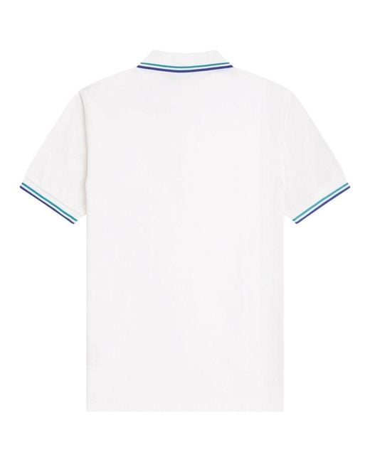 Fred Perry White Polo Con Logo