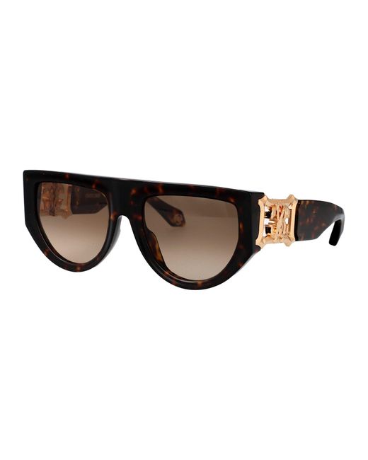 Roberto Cavalli Brown Src063 0743 Sunglasses