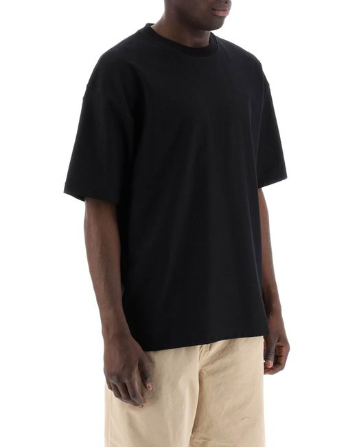 Carhartt Wigelic Cotton Dawson T -shirt Voor in het Black voor heren
