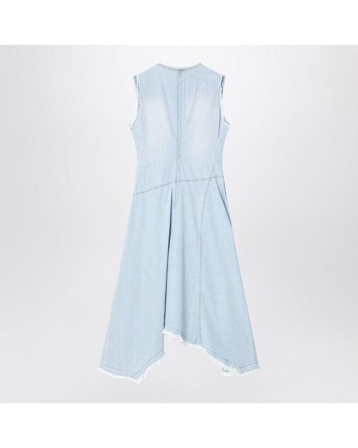 Acne Blue Denim Asymmetric Dress