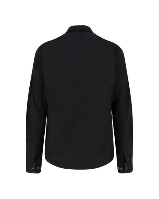 C P Company Black Nylon Overshirt