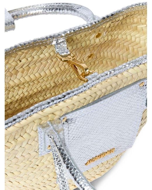 Jacquemus Metallic Le Petit Panier Soli Basket Bag