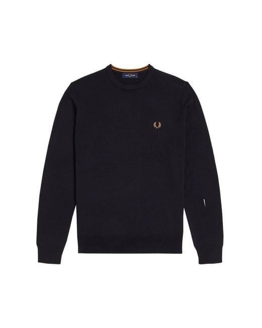 Fred Perry Blue Jersey With Logo for men