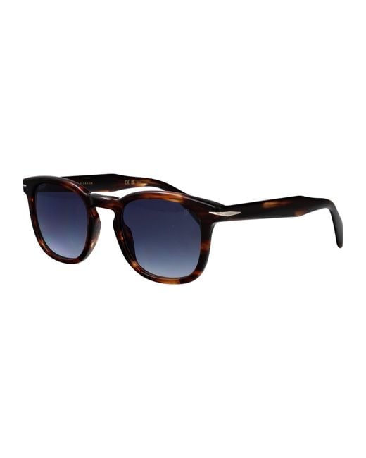 David Beckham Blue Horn Acetate Sunglasses for men