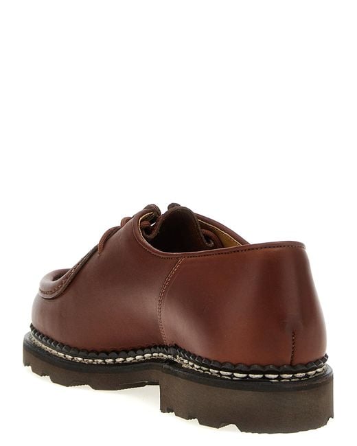 Paraboot Brown 'Michael' Derby Shoes