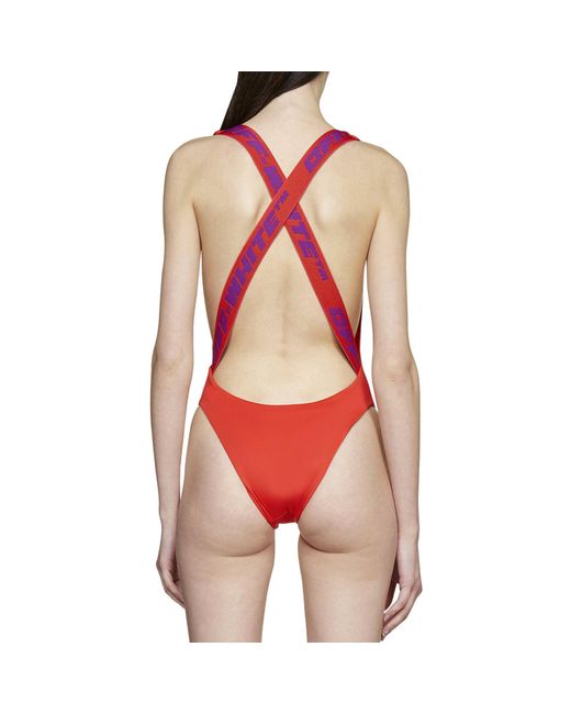 Off-White c/o Virgil Abloh Red One-Piece