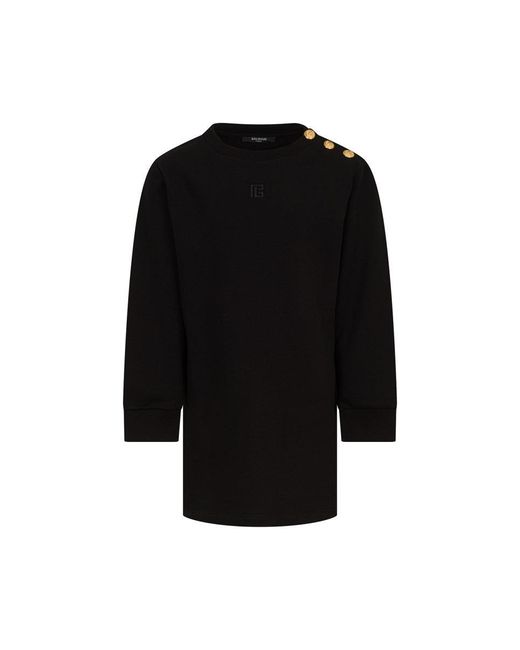 Robe Balmain en coloris Black