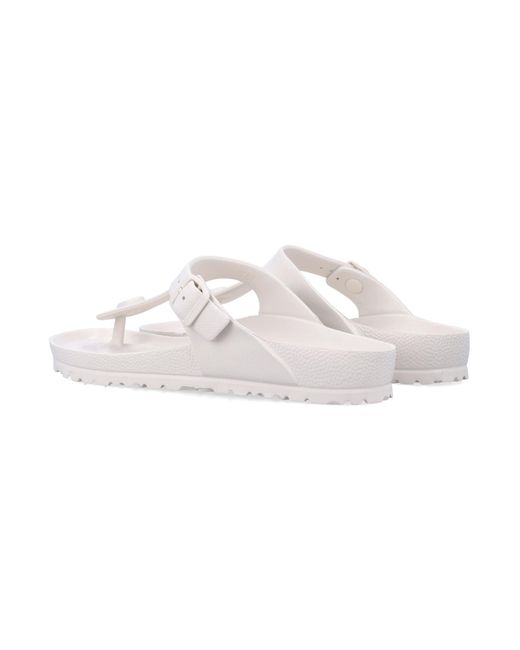 Birkenstock White Gizeh Eva Sandals