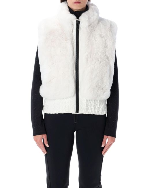 Goldbergh White Dahlia Reversible Faux Fur Bodywarmer