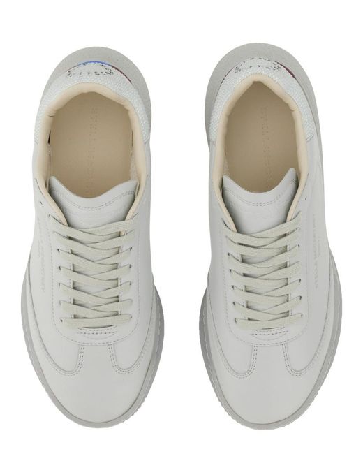 Stella McCartney White Diamond Effect Crystal Loop Sneaker