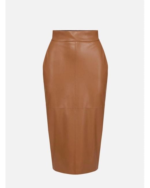 Falda con ganchos de joyas Elisabetta Franchi de color Brown