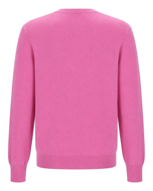 Drumohr Pink Round Neck Sweater for men