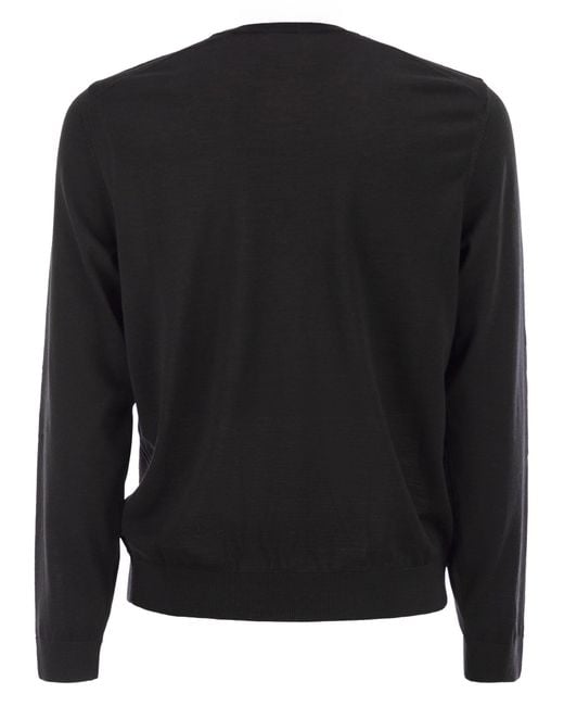 Boss Black Slim Fit Crew Neck Jumper for men