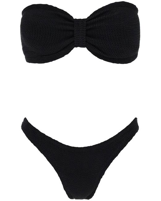 Hunza G Black Jean Bikini Set