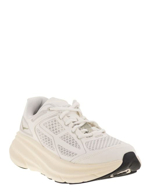 Hoka One One White Clifton One9 Sneakers