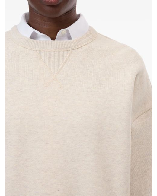 Closed White Sweatshirt Mit V-Ausschnitt