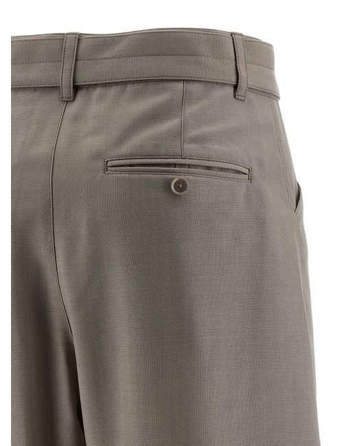 Lemaire Gray "Curved Tailored Pants"