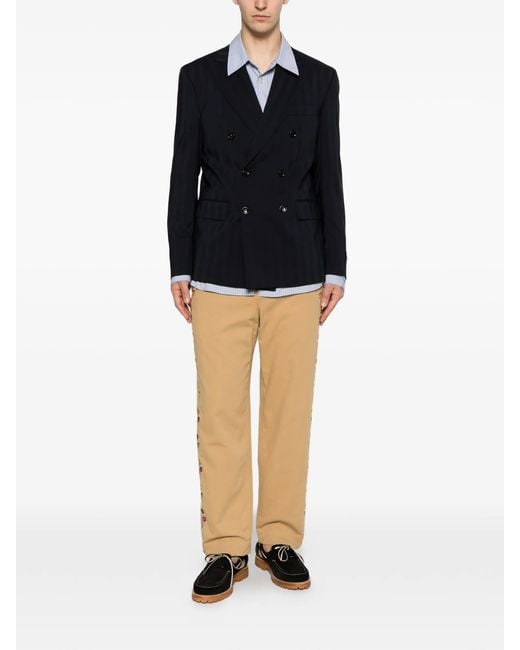 LC23 Blue Gessato Blazer
