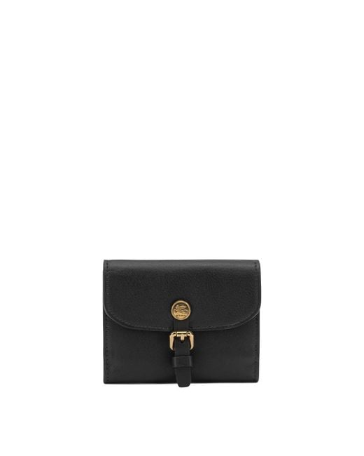 Etro Black "Pony" Wallet