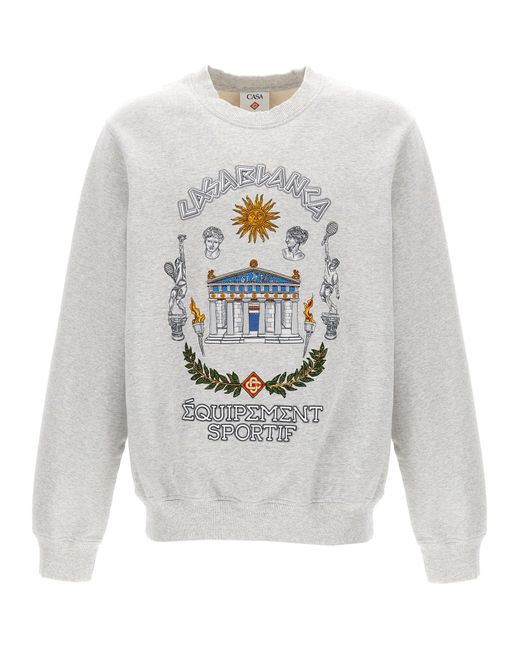 Sweat-shirt 'Le Temple du Sport' Casablanca pour homme en coloris White