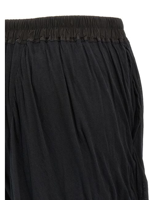 Rick Owens 'dbl Long Boxers' Bermuda Shorts in het Black voor heren