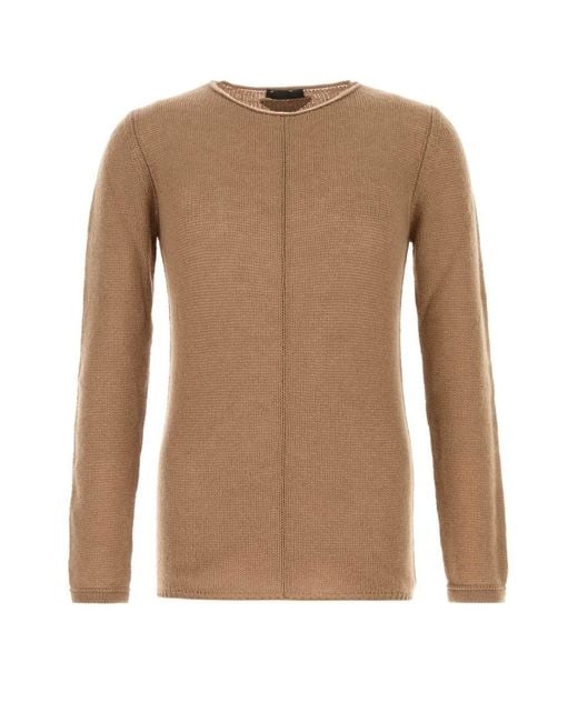 Prada Brown Camel Cashmere Sweater for men