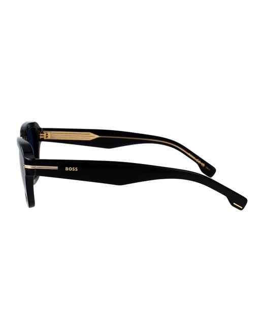 Boss Blue Acetate Sunglasses for men