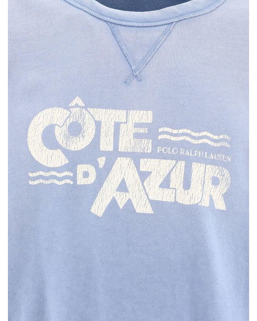 Polo Ralph Lauren "cote D'azur" Sweatshirt in het Blue voor heren