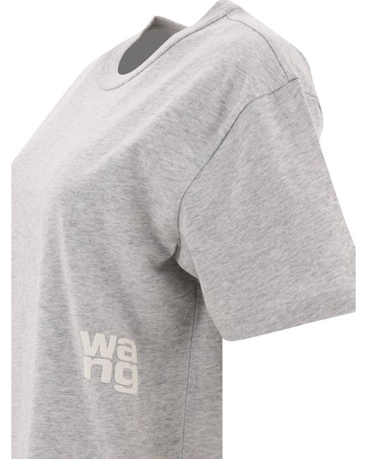 Puff Logo T camiseta Alexander Wang de color Gray