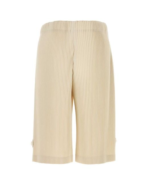 Issey Miyake Natural Relaxed Bermuda Shorts for men
