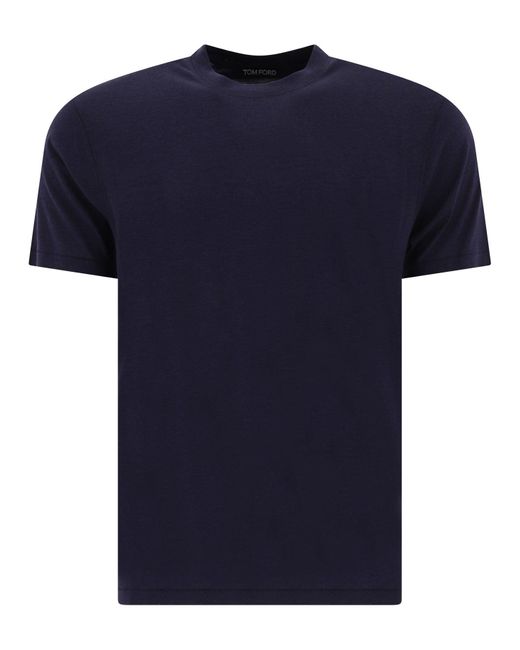 Tom Ford Lyocell T -Shirt in Blue für Herren
