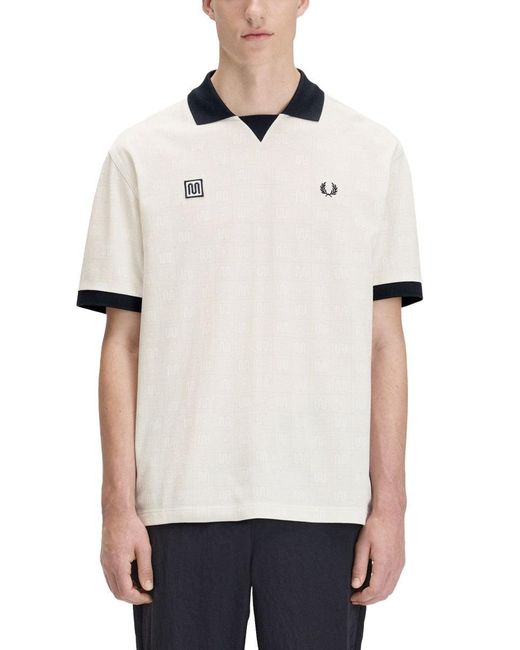 Fred Perry White Polo Con Logo
