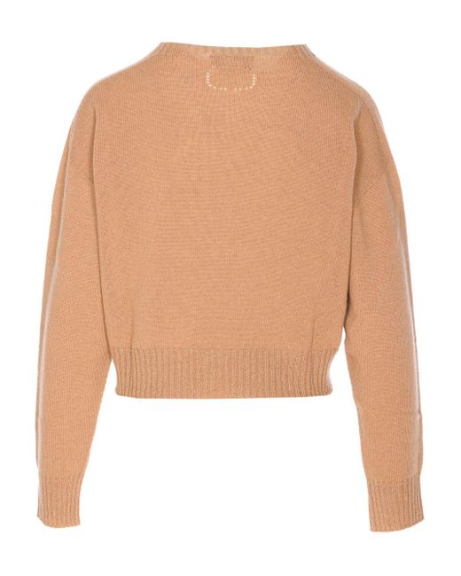 Twinset White Twin -Set -Pullover beige