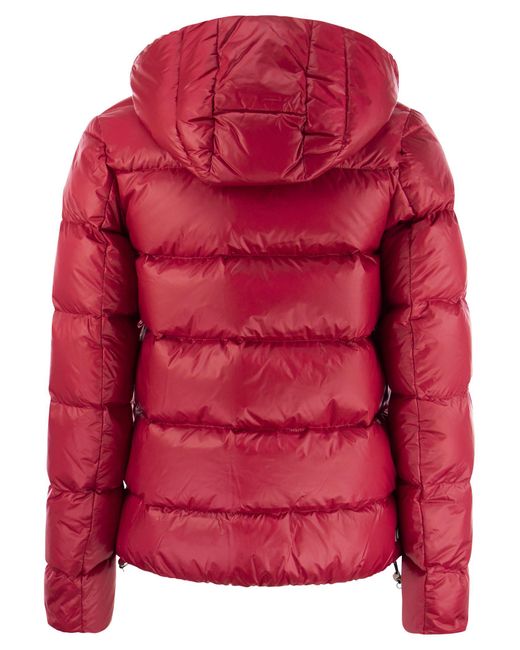 Down Jacket con capucha desmontable Colmar de color Red