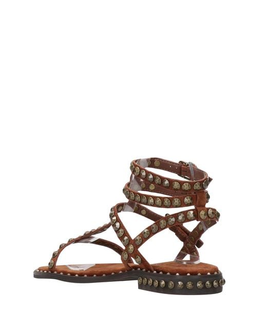 Ash Brown Sandalen Ton