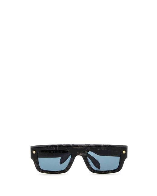 McQueen Black Acetate Sunglasses