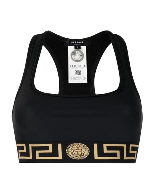 Versace Sports Beha Met Greca Band in het Black