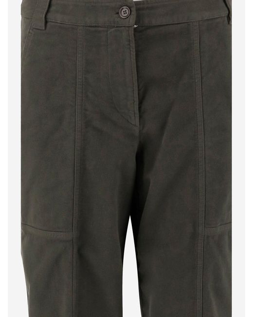 Pantalones de algodón estacionamiento de Aspesi de color Gray