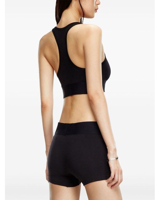 DIESEL Black Logo Bralette Bra